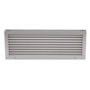 KTA - Grille de transfert en aluminium anodisé ou laqué RAL 9016, modèles KTA 20 et KTA 40 avec contre-cadre réglable_0