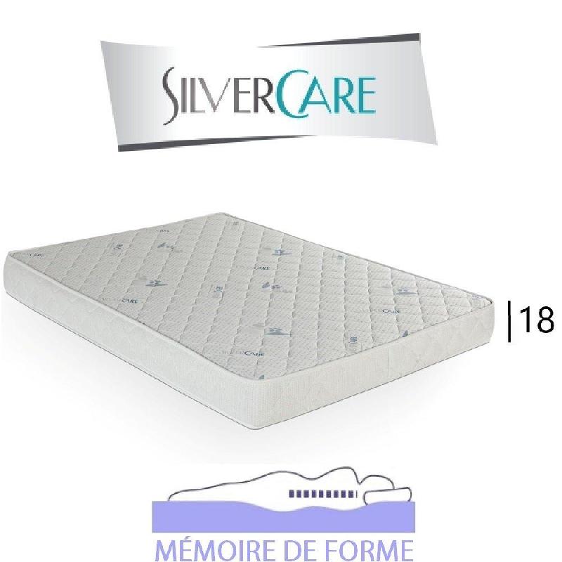 MATELAS À MÉMOIRE DE FORME NOTA SILVERCARE ÉPAISSEUR 18 CM DONT 3 CM 50KG/M3 COMPATIBLE CANAPÉ EXPRESS EXPRESS 180 CM_0