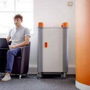 Monlap10v - Chariot multimédia Euromedia - Pré-câblé R4 Connect - Capacité jusqu'à 10 appareils_1