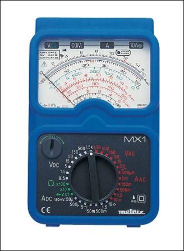 Multimètre analogique portable - 1500V AC/DC, 10A AC/DC, classe 2, IP65 - MTXMX1_0