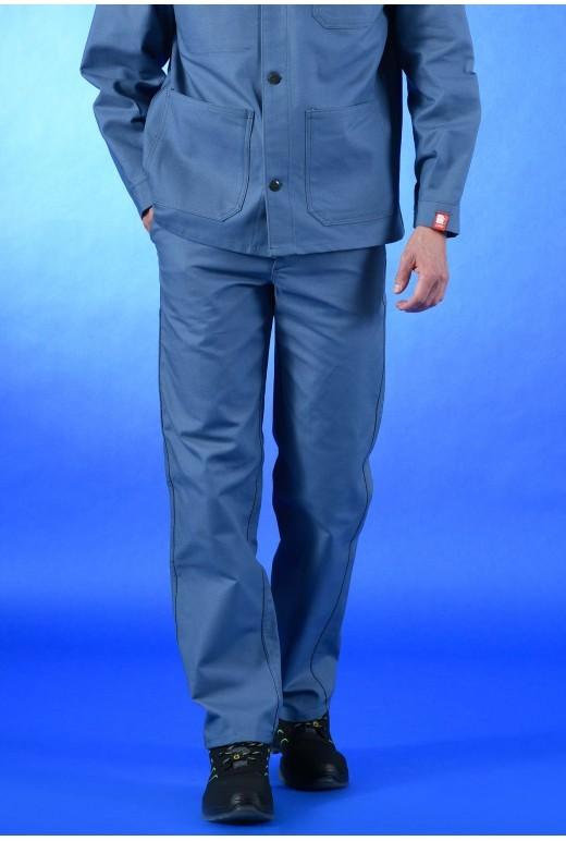 Pantalon 100% coton croisé - PTLTRVES1GR-PW10_0