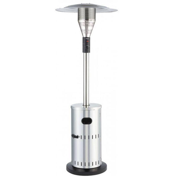 Parasol chauffant à gaz propane 5/14KW - allumage piezo - inox - réf. 11575463_0