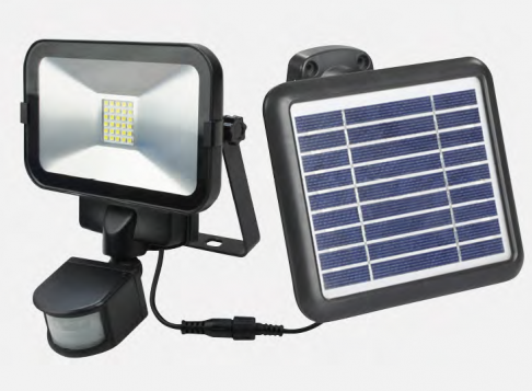 Projecteur LED solaire AZS-15 - Puissant et autonome avec détecteur de mouvements infrarouge_0