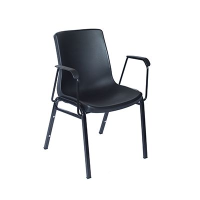 Sy811a-m12-p0 - Chaises empilables CTI - Coquille moulée, appui-bras, capacité d’empilage : 10_0