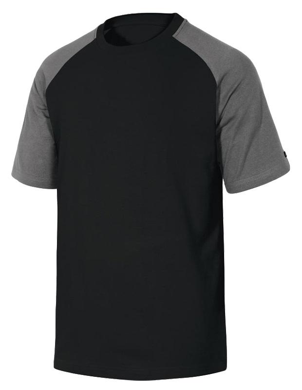 Tee-shirt bicolore genoa manches courtes noir/gris t3xl - DELTA PLUS - genoano3x - 760245_0