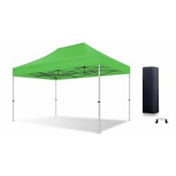 Xptent Tente Pliante 3X4,5 Structure Aluminium 45mm Toit 380g/m² Vert qualité Pro - vert aluminium TP40300345VP_0