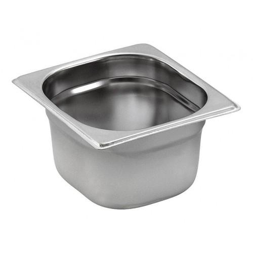 BAC GASTRONORM GN 1/6 HAUTEUR 200 MM EN INOX 18/10