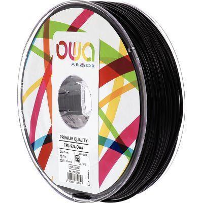 Bobine Kimya filament TPU92A - noir, 2,85 mm - flexible et résistant aux solvants_0