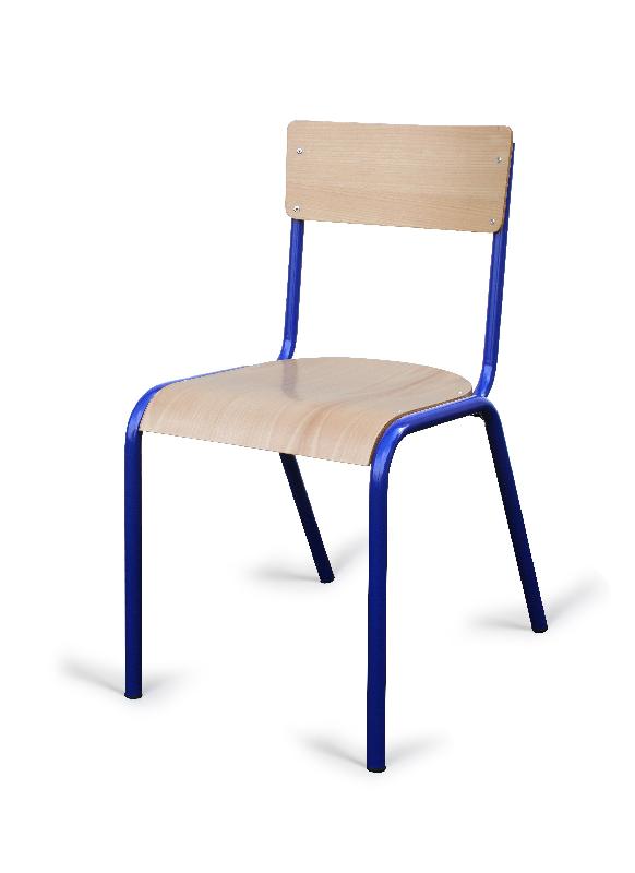 Chaise scolaire Mélodie - Empilable, conforme aux normes NF et NFD, fabrication UE_0