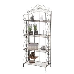 Décoshop26 - Etagère pour plantes 4 niveaux en fer 153x61x33 cm bronze vieilli ETA10019 - 3000208181614_0