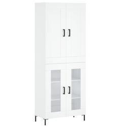 Helloshop26 - Buffet bahut commode armoire meuble de rangement organisateur cuisine salle de séjour salon haut 69,5 x 34 x 180 cm 02_0032722 - 300021_0
