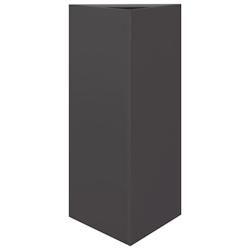 Helloshop26 - Jardinière bac lit surélevé plantes fleurs terrasse jardin triangulaire 40 x 34,5 x 70 cm acier noir 02_0038810 - 3000217880607_0