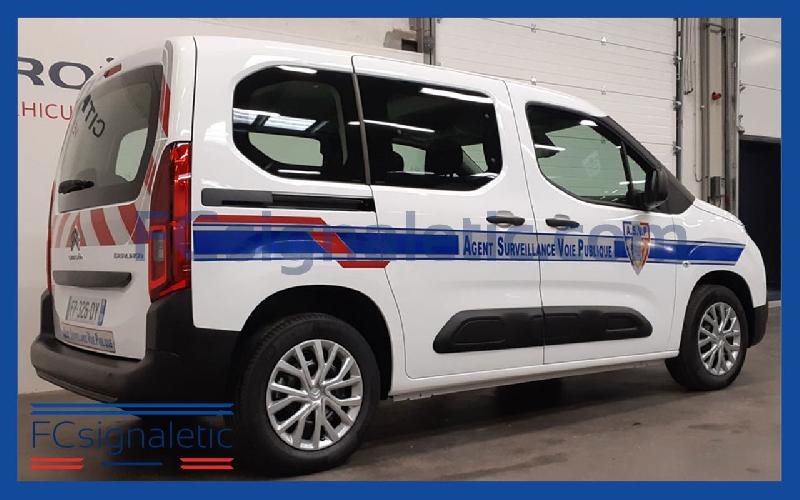Kit sérigraphie ASVP bleu pour véhicule léger et petits utilitaires_0