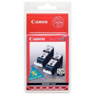 Lot de 2 cartouches jet d'encre Canon PGI520BK noir - Fabricant Canon Bureautique_0