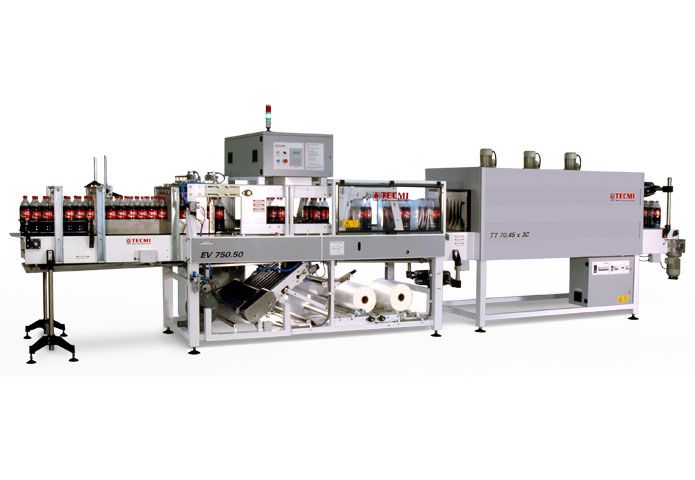 Fardeleuse automatique EV750-50 - EF Sealing - sous film thermorétractable (film seul) jusqu'à 100 paquets/minute_0