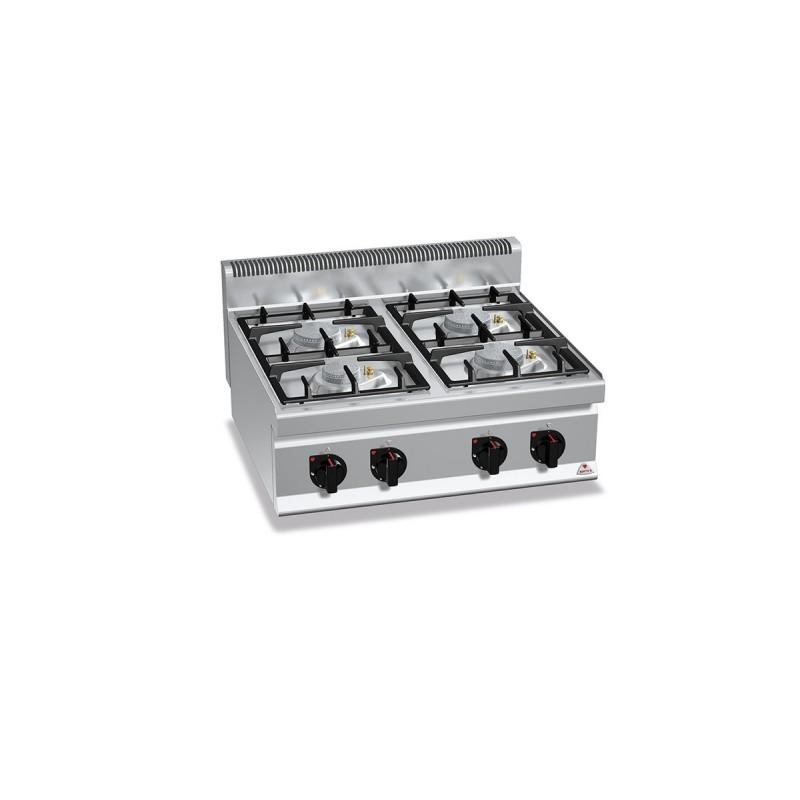 Réchaud gaz 4 feux à poser - Art Cuisines Pro - Acier inox AISI 304 - 21.5 KW_0
