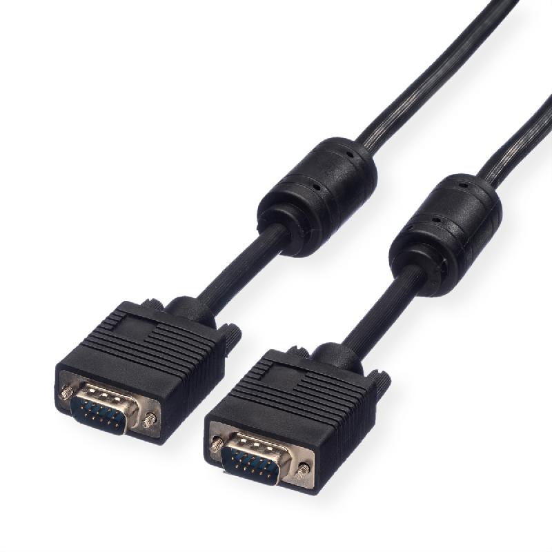 ROLINE SVGA HD15 M/HD15 M avec noyaux de ferrite, 10 m_0