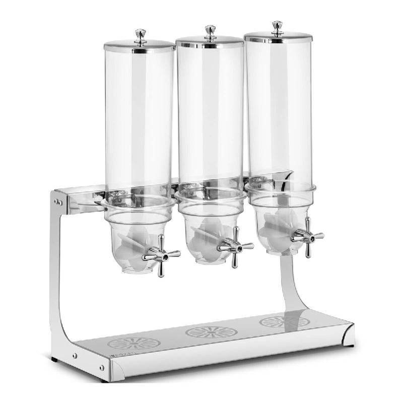 Royal Catering - Royal Catering Distributeur De À Céréales Céréale Cereales Cereale Professionnel RCCS-3.5LSS3 (Contenance 3 x 3,5 l, Pour - 4062_0