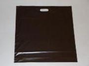 Sac plastique réutilisable marron - 58x60x5 cm - 60µ - Par 100 sacs - Fabrication française_0
