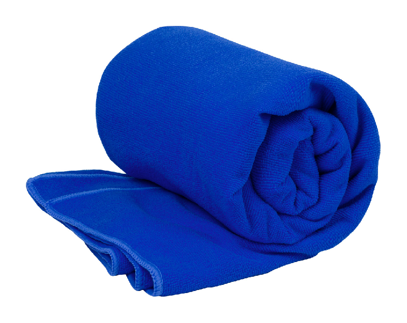 Serviette microfibre en polyester RPET - grande taille - 310 g/m² - couleur bleue_0