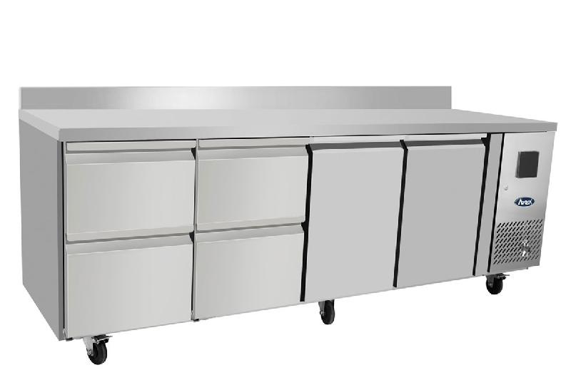 Table réfrigérée gn1/1 4 tiroirs et 2 portes avec dosseret 560 l - 2230x700x840 mm - EPF3525GR-SB_0