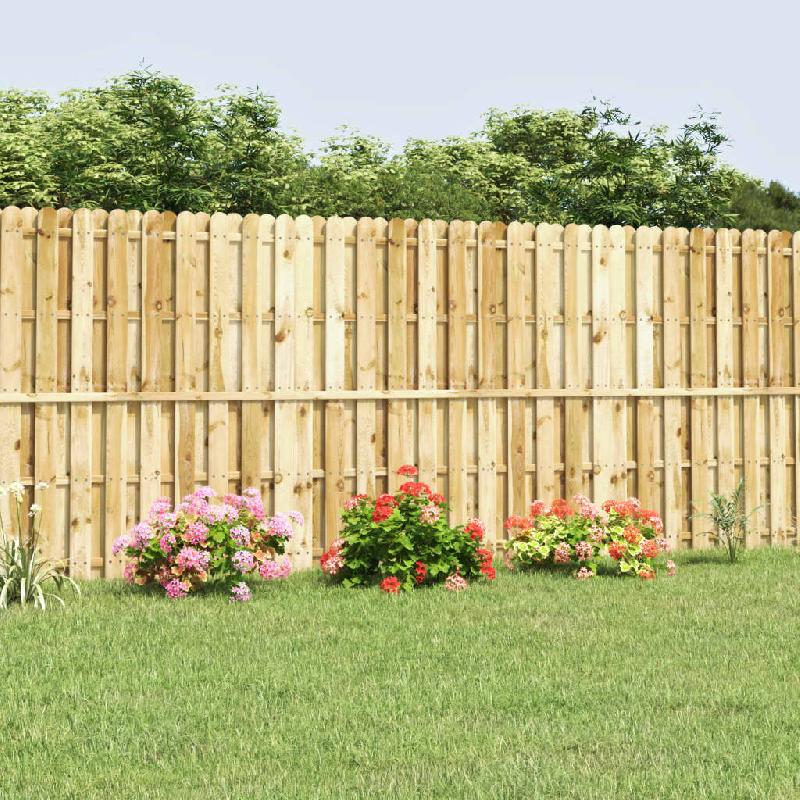 Vidaxl panneau de clôture bois de pin imprégné 180x180 cm 42459_0