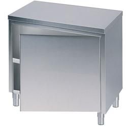 Virtus group Meuble Bas Inox avec une Porte Battante - 700 x 600 mm - Virtus - 0698142136390_0