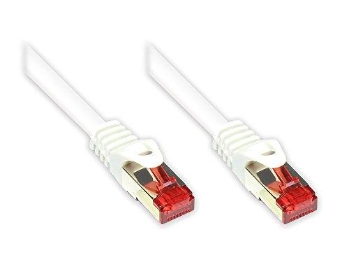 ALCASA 8060-005W - Câble réseau blanc 0,5 m - Cat6 S/FTP (S-STP) - Connecteurs RJ-45 mâles_0