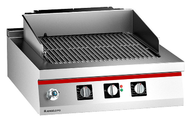 Grillade barreaudée électrique 1T0GRE - Acier inox AISI 304 - Grille en fonte émaillée - Cuve 14L - Puissance 10,5 kW_0