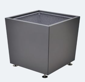 Bac à palmier OLBIA - Design épuré pour univers classiques et contemporains - Châssis et habillage en acier galvanisé_0