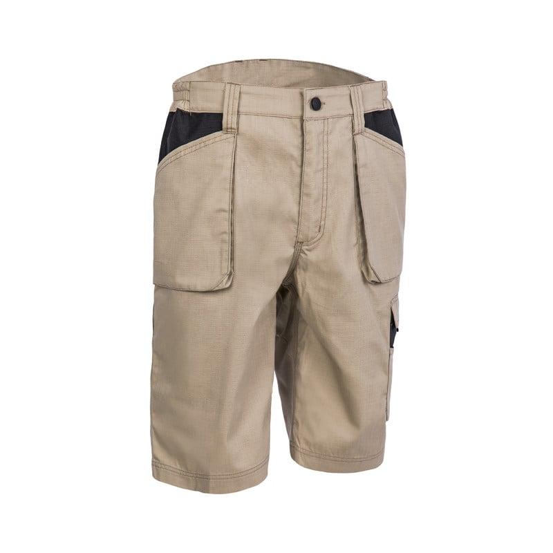 Bermuda de travail OROSI - Ripstop 65% PES/35% CO 240g/m2 - Oxford - Sable - COVERGUARD | 5ORS020_0
