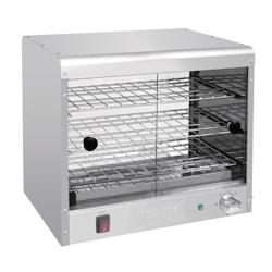 Buffalo Vitrine Chauffante Professionnel de Comptoir   3 Étages - blanc inox 0650414482857_0