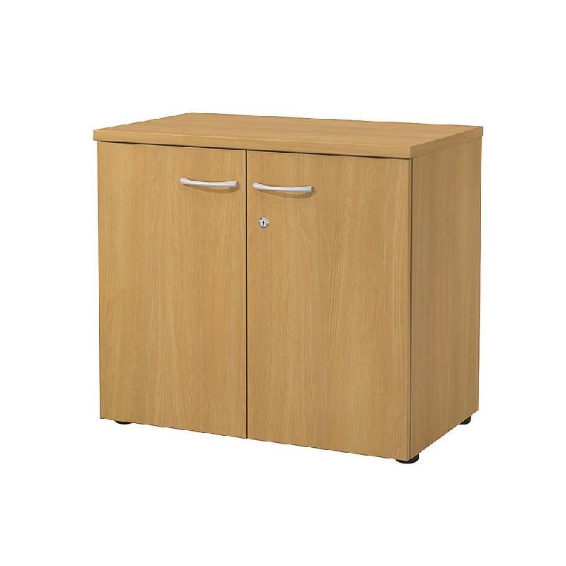 MEUBLE BAS NF ENVIRONNEMENT AVEC PORTES - H.72 X L. 80 X P. 48 CM - HÊTRE - PORTES HÊTRE