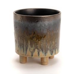 Cache pot éthique chic -  Multicolore Rond Grés Amadeus 15x15 cm - multicolore 3520071850559_0