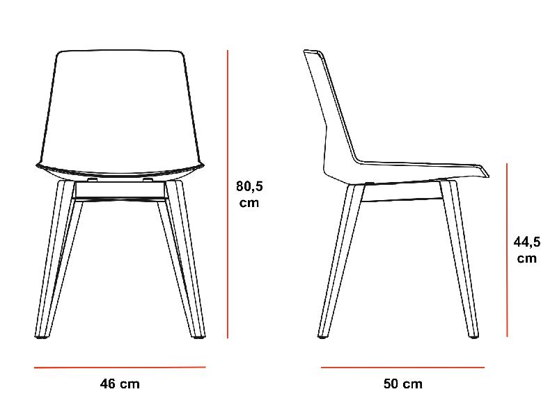 Chaise de collectivité CLUE - Offisit - Anthracite_1