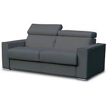 CITY Canapé lit Andorra 3 places tissu ritz gris foncé 160 cm_0