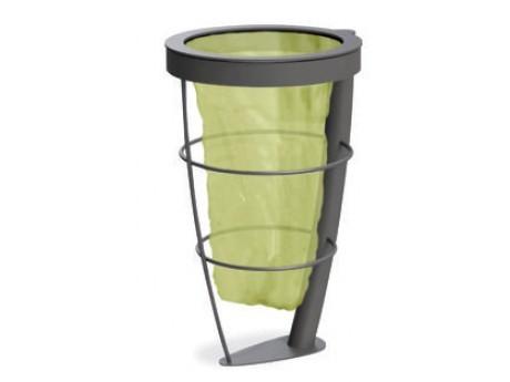 Corbeille de rue Radial - Poubelle urbaine en métal - 60L - Plan Vigipirate_0