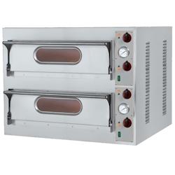 EURAST - Four à pizza électrique à 2 chambres pour 9 + 9 pizzas ø 360 - 1310x1220x710 mm - 27600 W 400/3V - 51B99012 - gris inox 51B99012_0