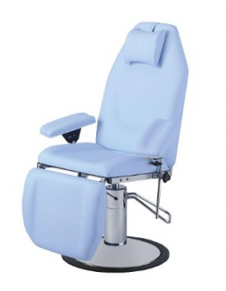 Fauteuils de prélèvement Carina - hauteur variable hydraulique - sellerie confortable, piètement chromé_0