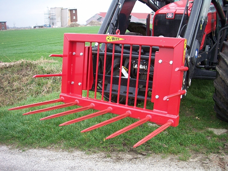 Fourche à fumier série A - Wifo - construction robuste avec dents boulonnées et plaques arrière pour accessoires_0