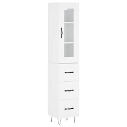Helloshop26 - Buffet bahut commode armoire meuble de rangement organisateur cuisine salle de séjour salon haut 34,5 x 34 x 180 cm 02_0032294 - 300021_0