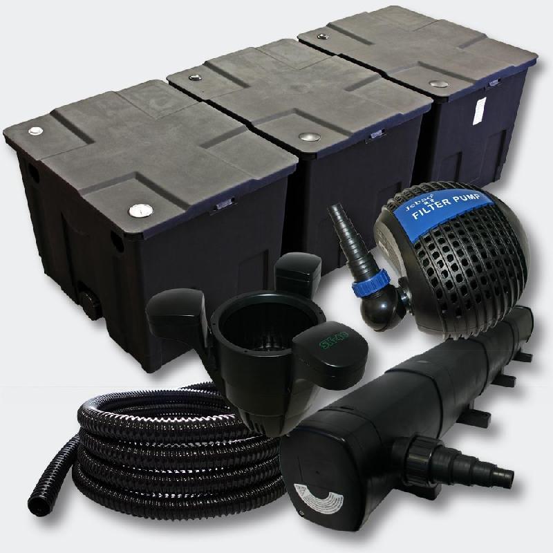 Kit:filtration de bassin 90000l 72 watts uvc stérilisateur pompe skimmer 4216465