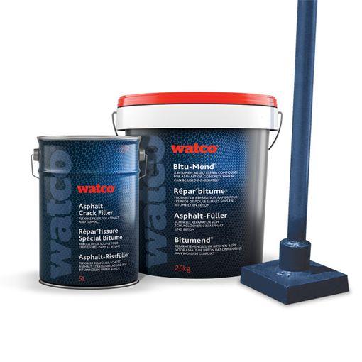 Kit réparation parking - seau enrobé à froid 25kg - dame - produit fissure bitume_0