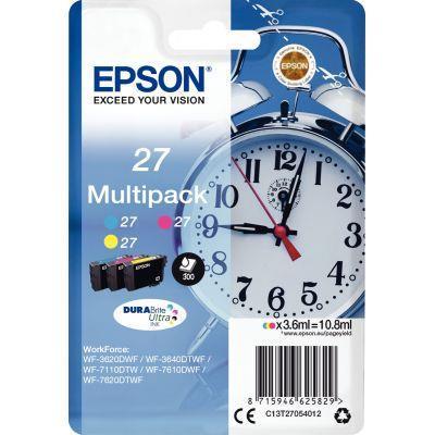 Lot de 3 cartouches jet d'encre couleurs Epson T270540 - Réf C13T27054012_0