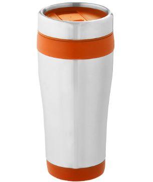Mug isotherme Elwood 410ml - double paroi avec couvercle à visser et fermeture coulissante_0