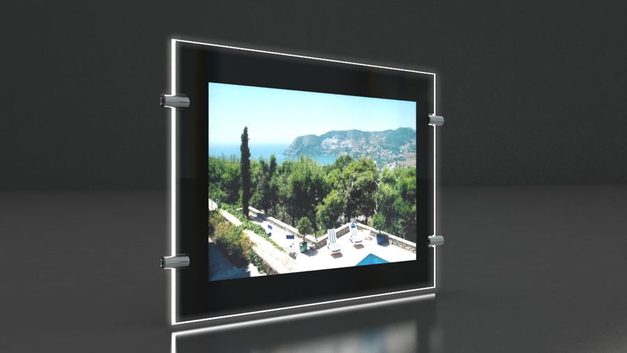 Nero - porte affiche led - immocom - a1_0