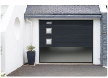 Portes de garage sectionnelles sur-mesure Atlantem - ergonomie, sécurité, robustesse et isolation thermique_0