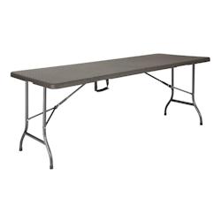 Table pliante rectangulaire en rotin PE Bolero marron - GAGR771_0