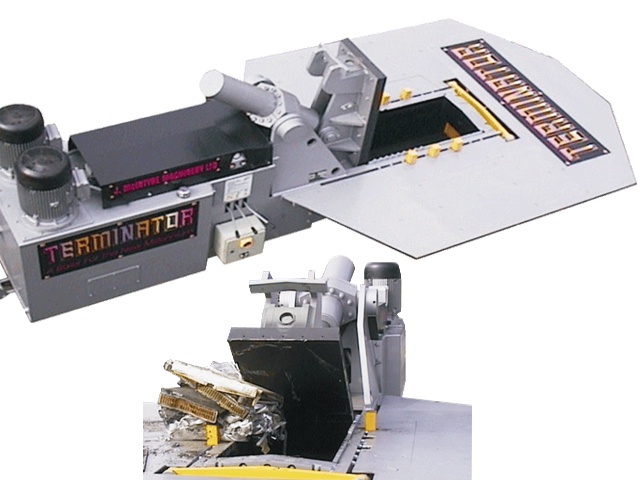 Presse à métaux hydrauliques - Terminator - cisaille et presse pour ferraille avec 123 tonnes de force_0