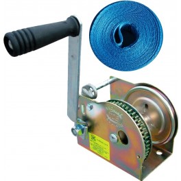 Treuil manuel avec sangle 7m x 4.8cm - force de halage 636 kg - Goliath 5N1a pour remorques à bateau et jets_0